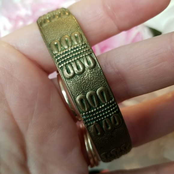 Vintage brass cuff bracelet tribal boho gold tone boho bohemian - Picture 3 of 9